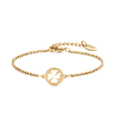 Clover Coin Charm Bracelet