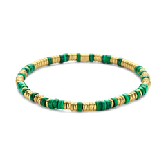Natural Stone with Gold Accents Bracelet