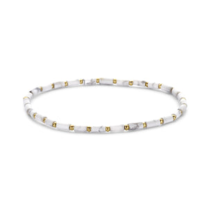 Kralenarmband wit
