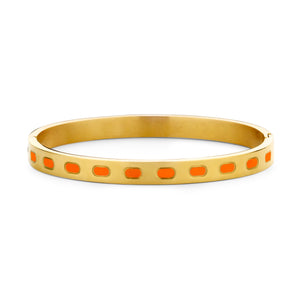 Armband met paars email