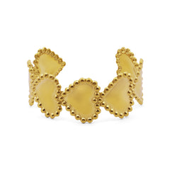 Linked Hearts Open Bangle