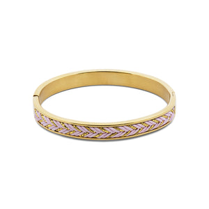 Braided Bangle with Gold Thread