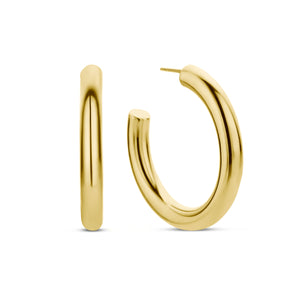 Chunky Open Hoop Earrings