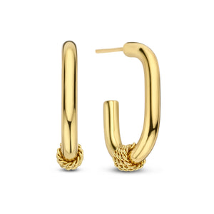 Oorbellen ovaal met ringen