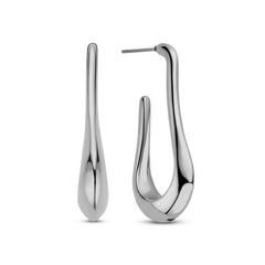Open Teardrop Hoop Earrings