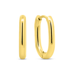 Oval Hoop Earrings