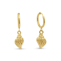 Ocean Trumpet Shell Earrings