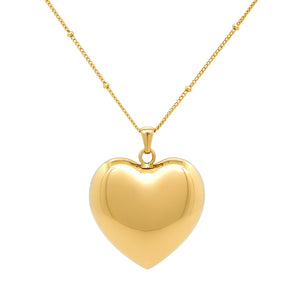 Large Heart Pendant Necklace