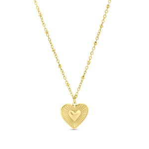 Sunray Heart Necklace