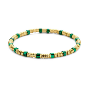 Kralenarmband met zwarte agaat kralen