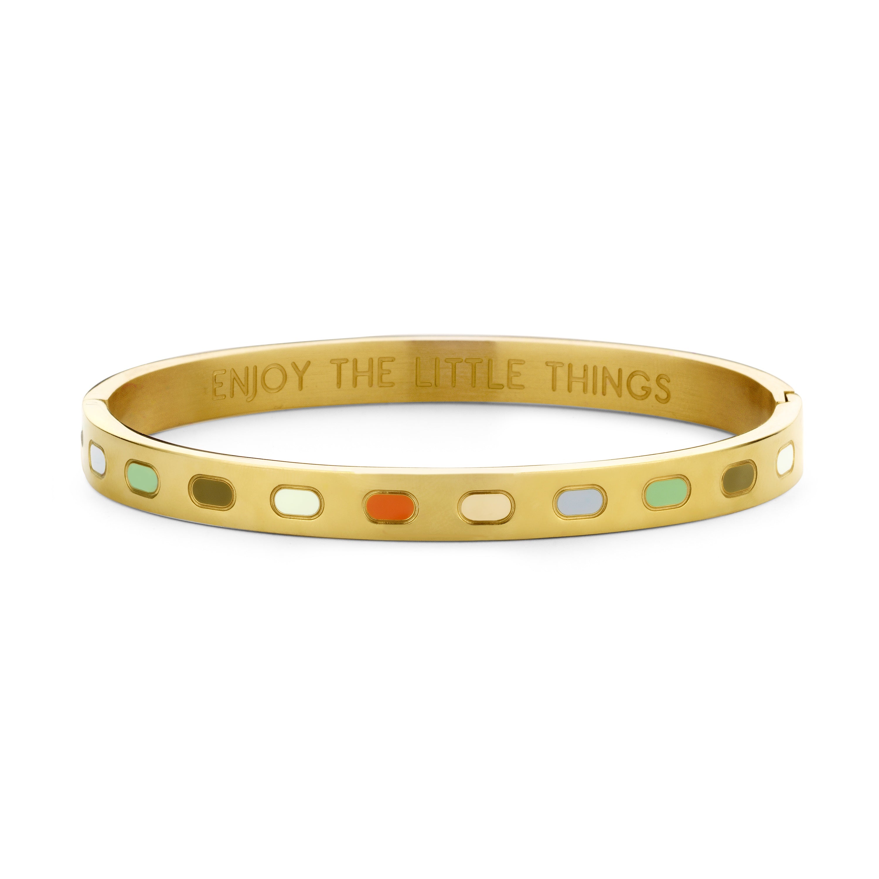 Armband met kleurrijke emaille steentjes