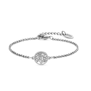 Round Tree of Life Chain Bracelet