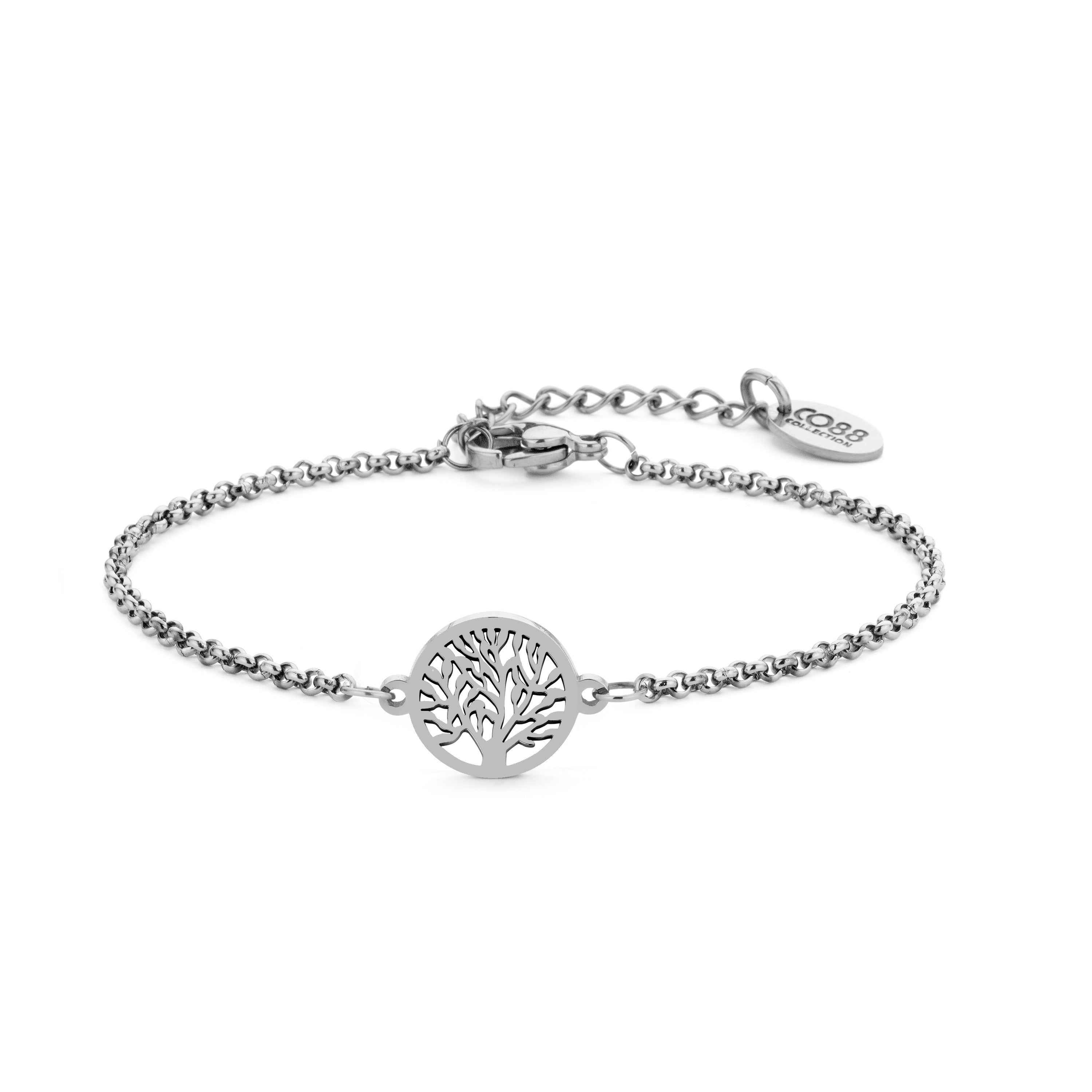 Round Tree of Life Chain Bracelet