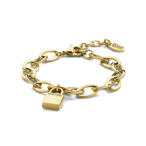 Schakelarmband met slotbedeltje