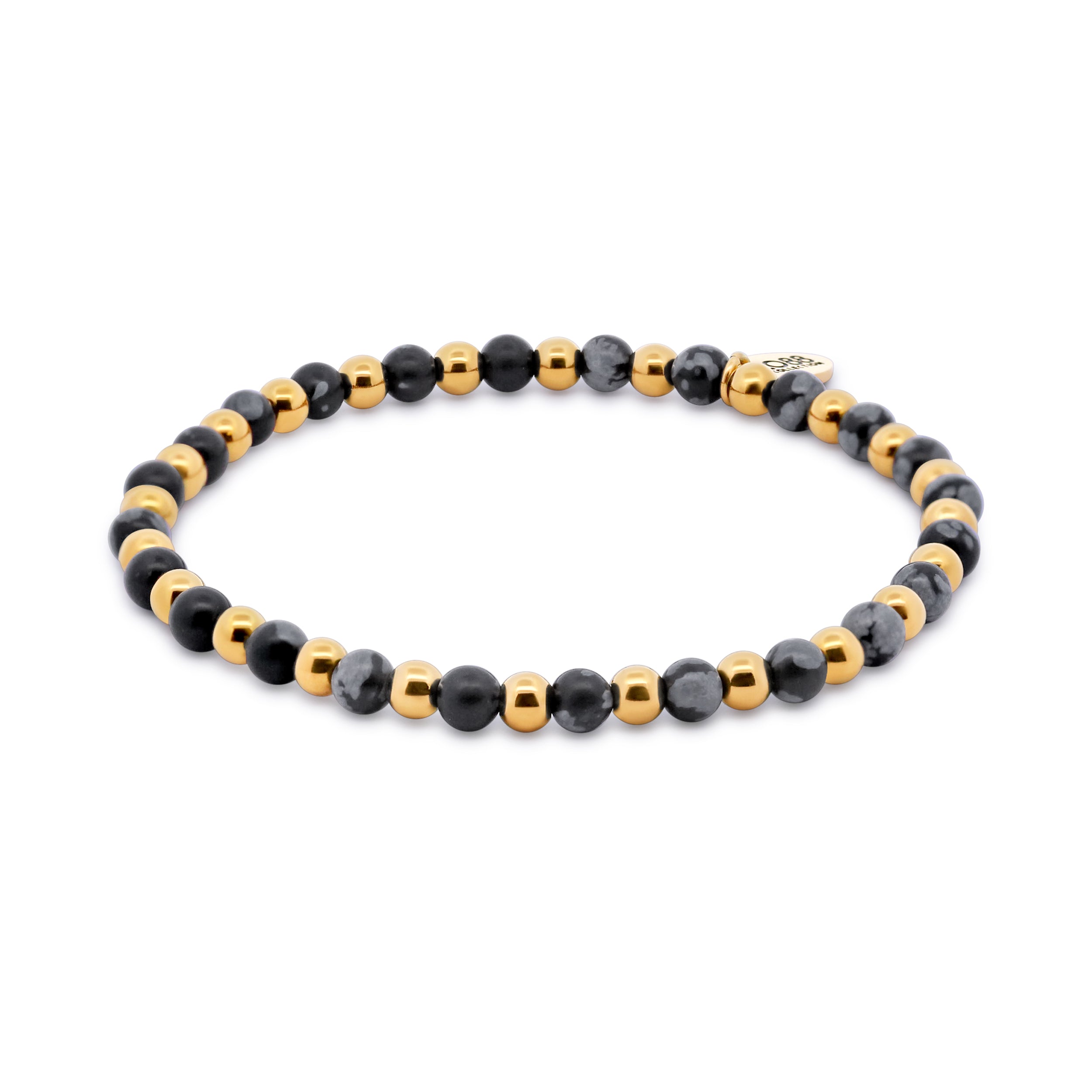 Kralenarmband met perzikkleurige aventurijnkralen