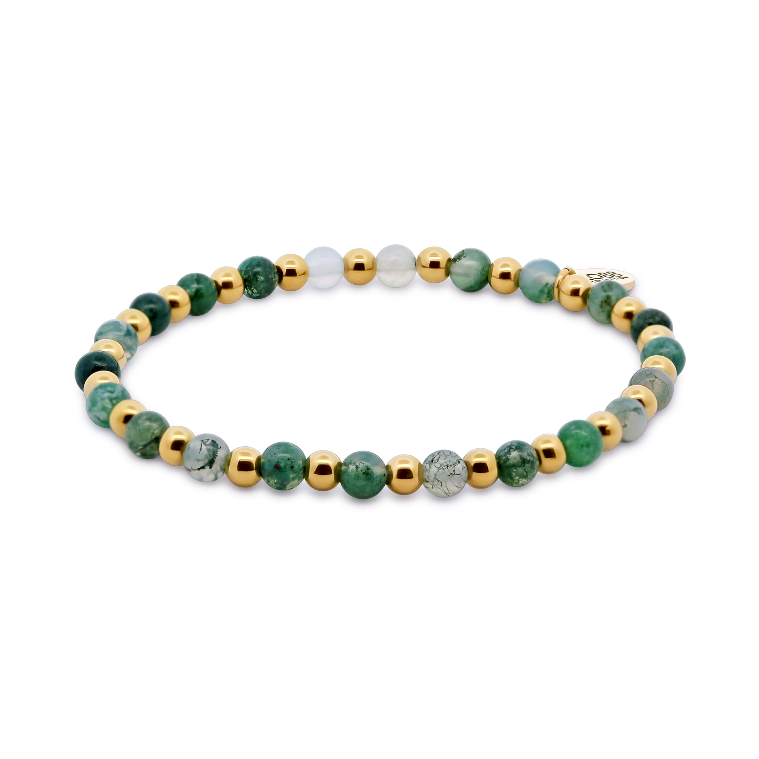 Kralenarmband met perzikkleurige aventurijnkralen