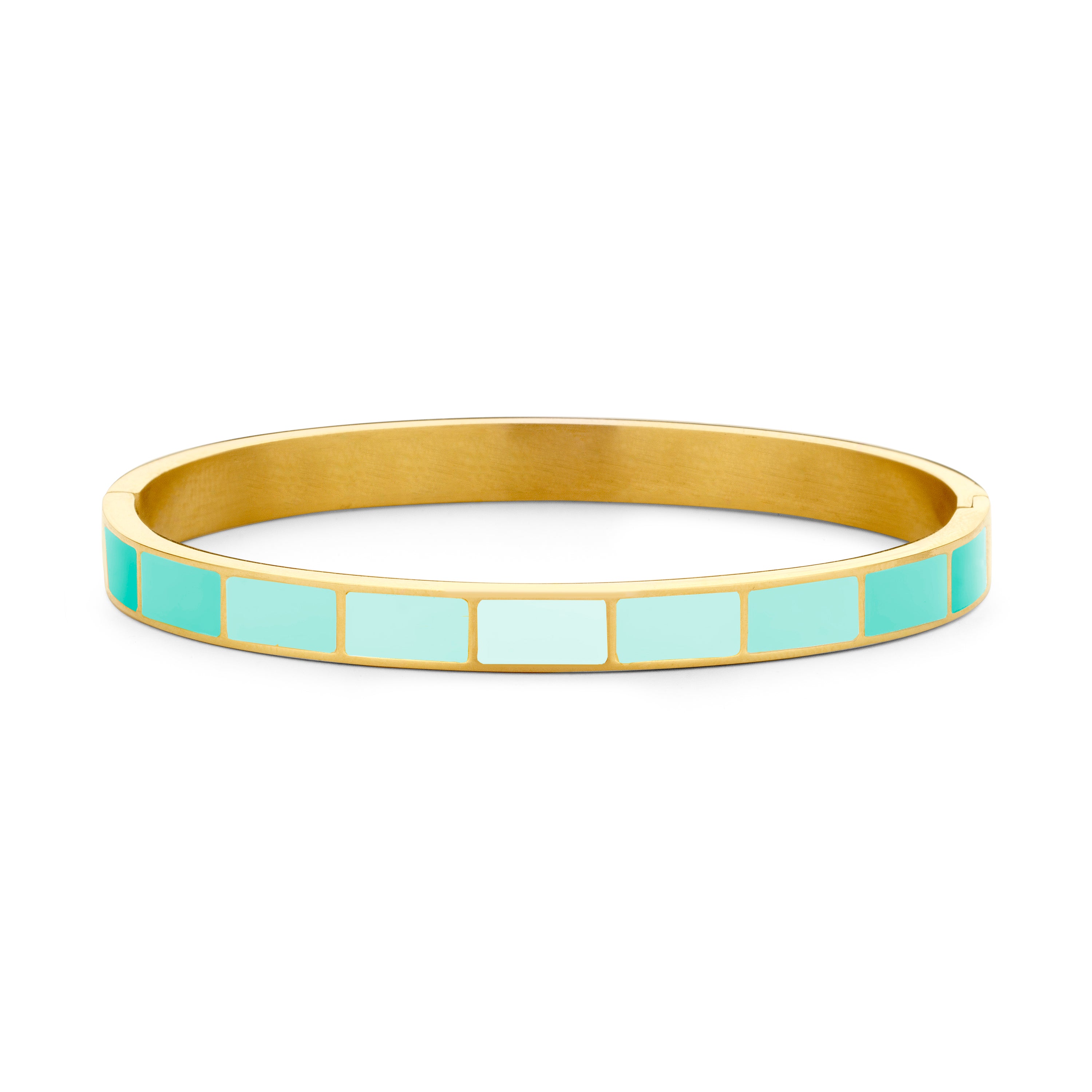 Armband met groen email