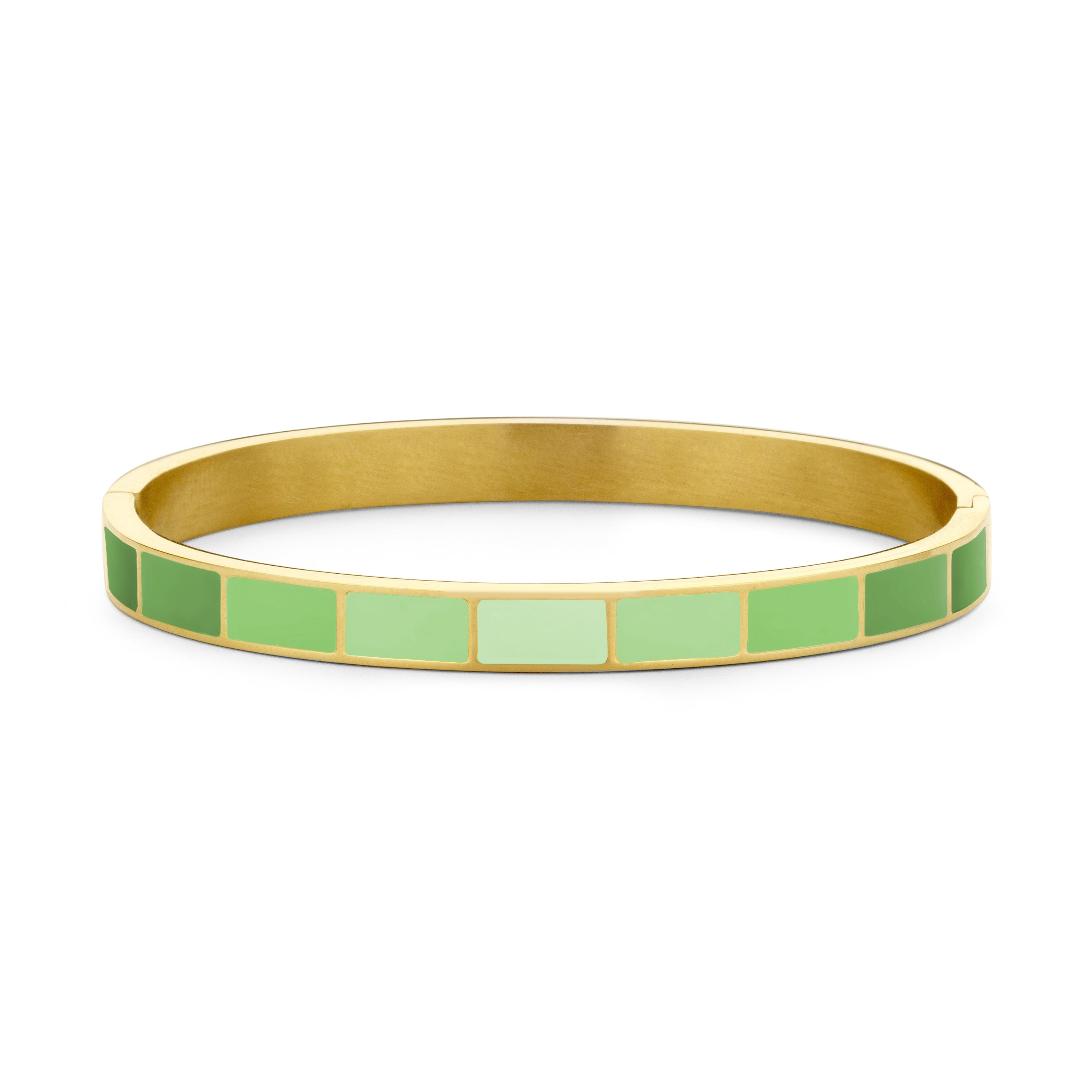 Armband met groen email