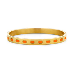 Oval Enamel Bangle