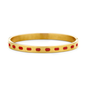 Armband met paars email