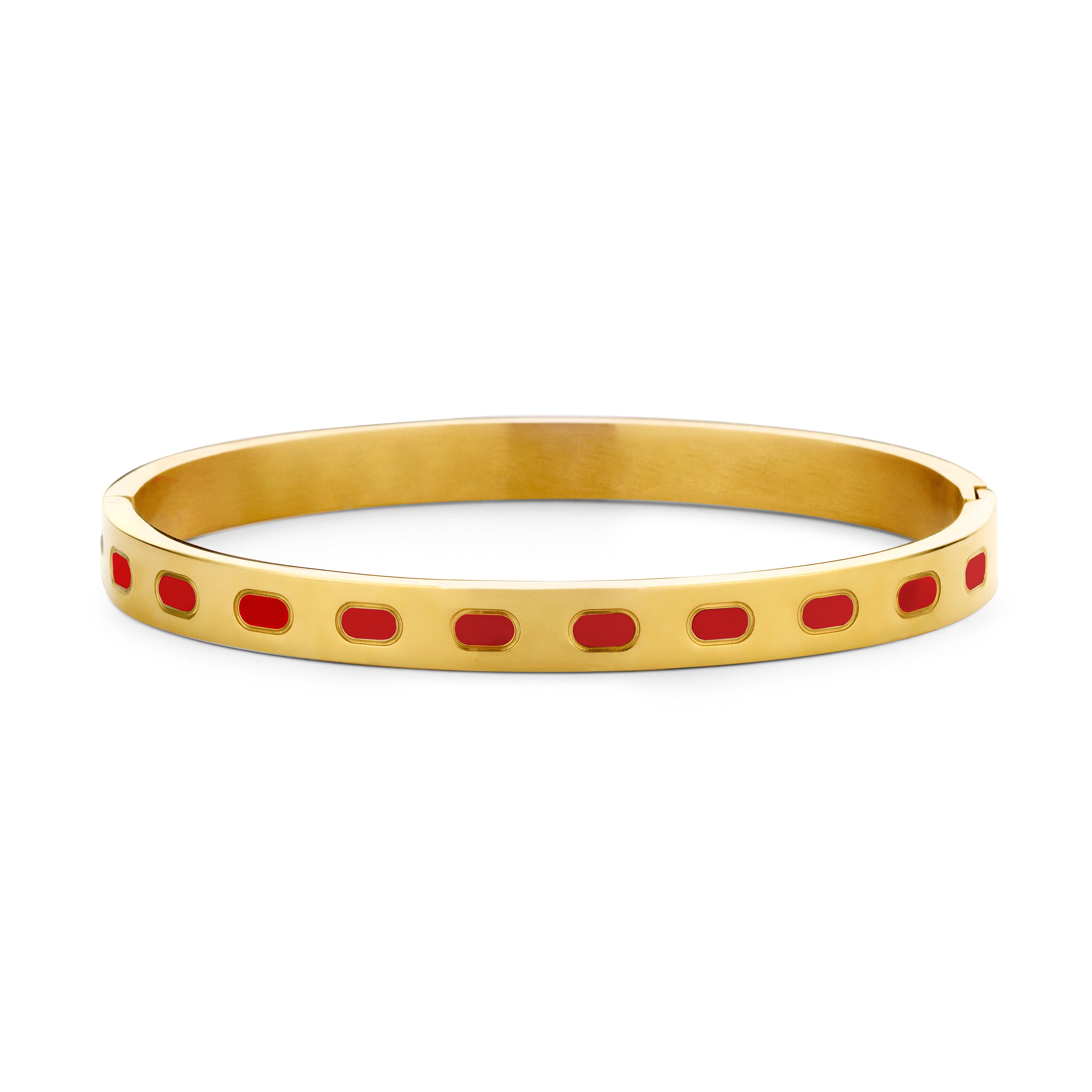 Armband met paars email