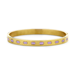 Armband met paars email