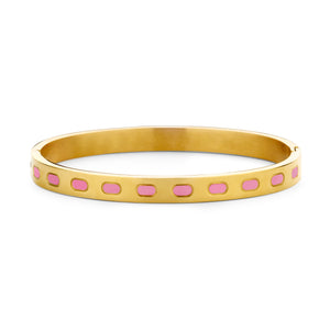 Armband met paars email