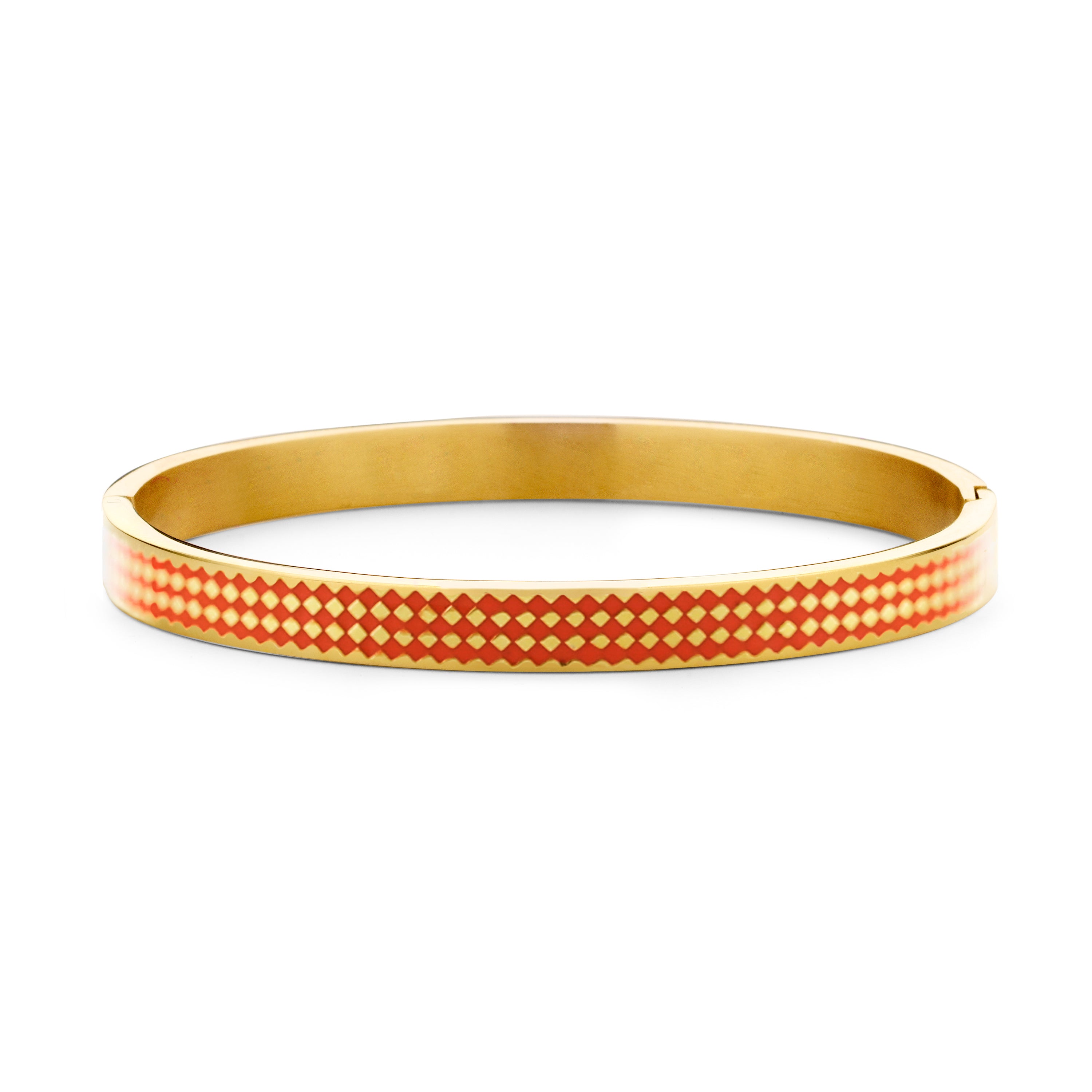 Bangle met zwart email