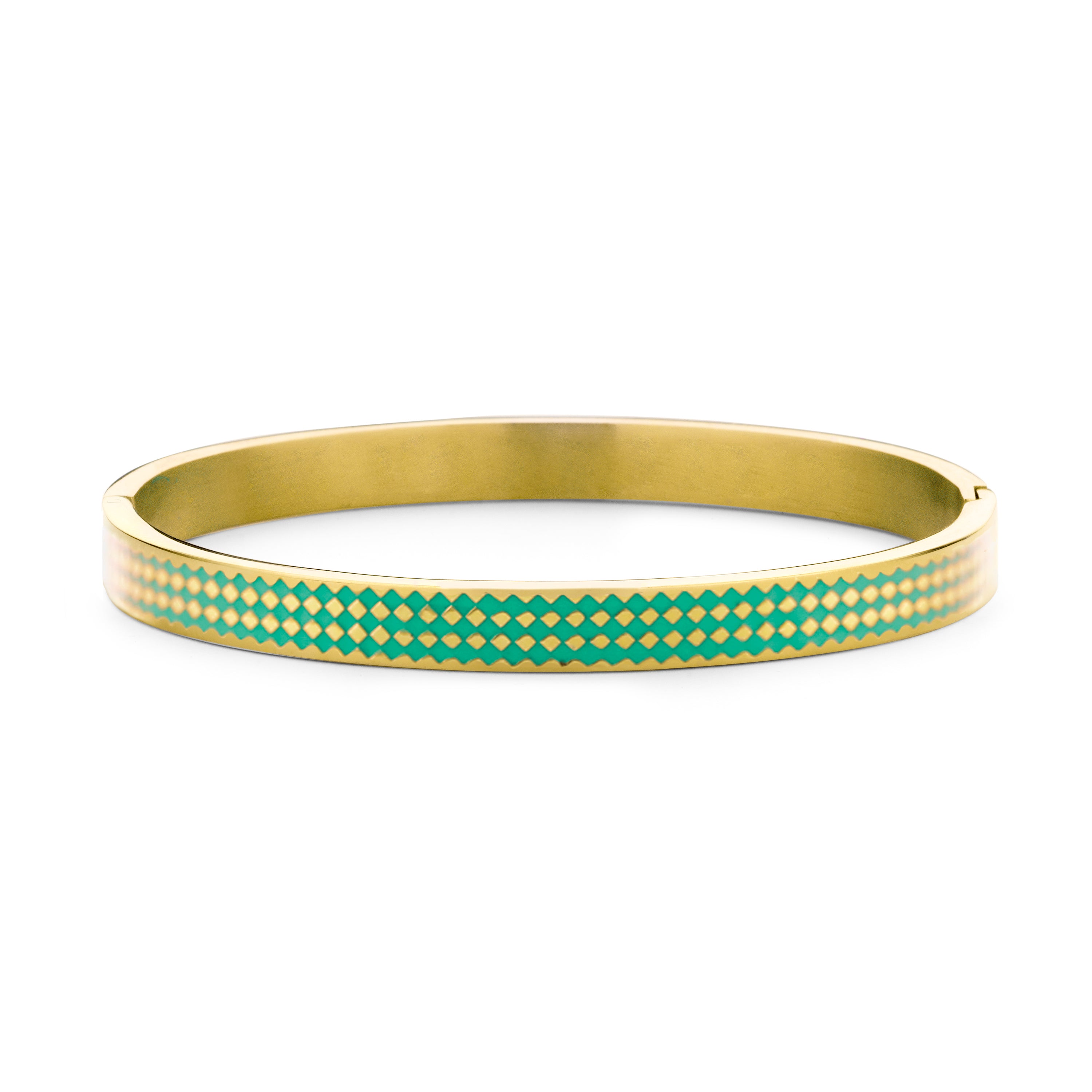 Bangle met zwart email