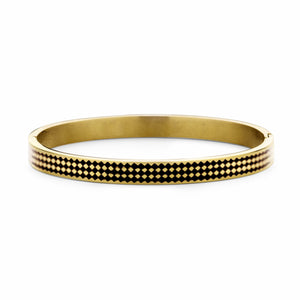 Bangle met zwart email