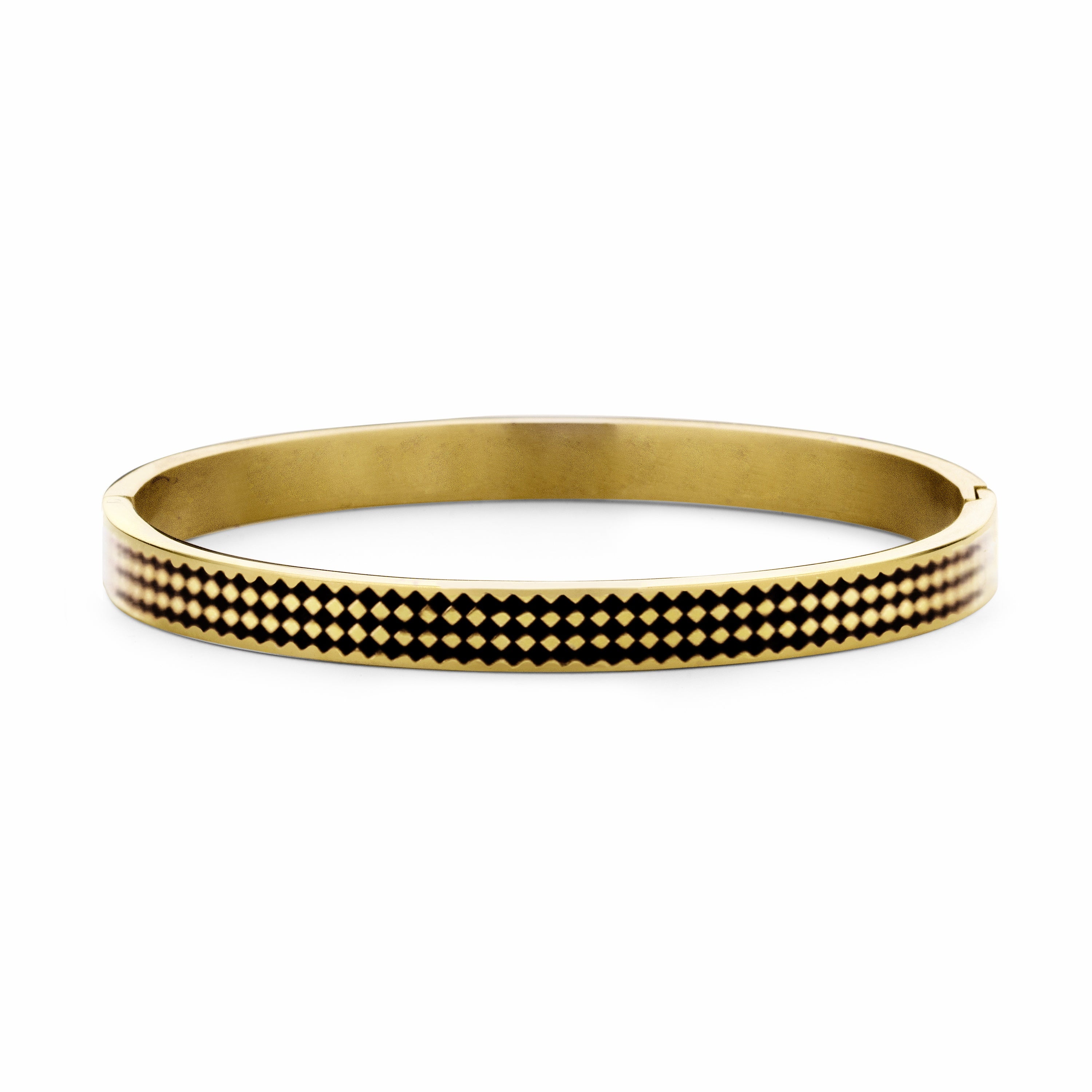 Bangle met zwart email