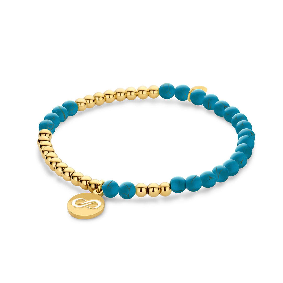 Kralenarmband parels met oogbedel