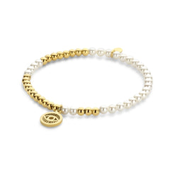 Kralenarmband parels met oogbedel