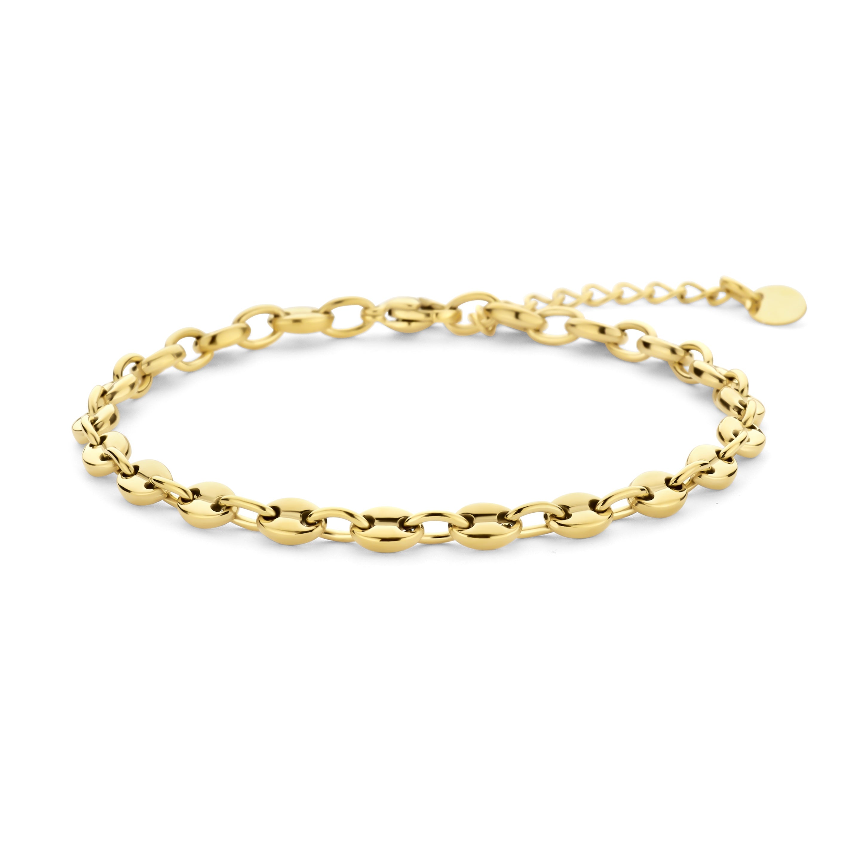 Schakelarmband, koffieboonschakel