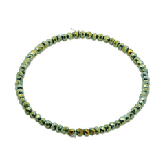 Kralenarmband met groene kristallen kralen