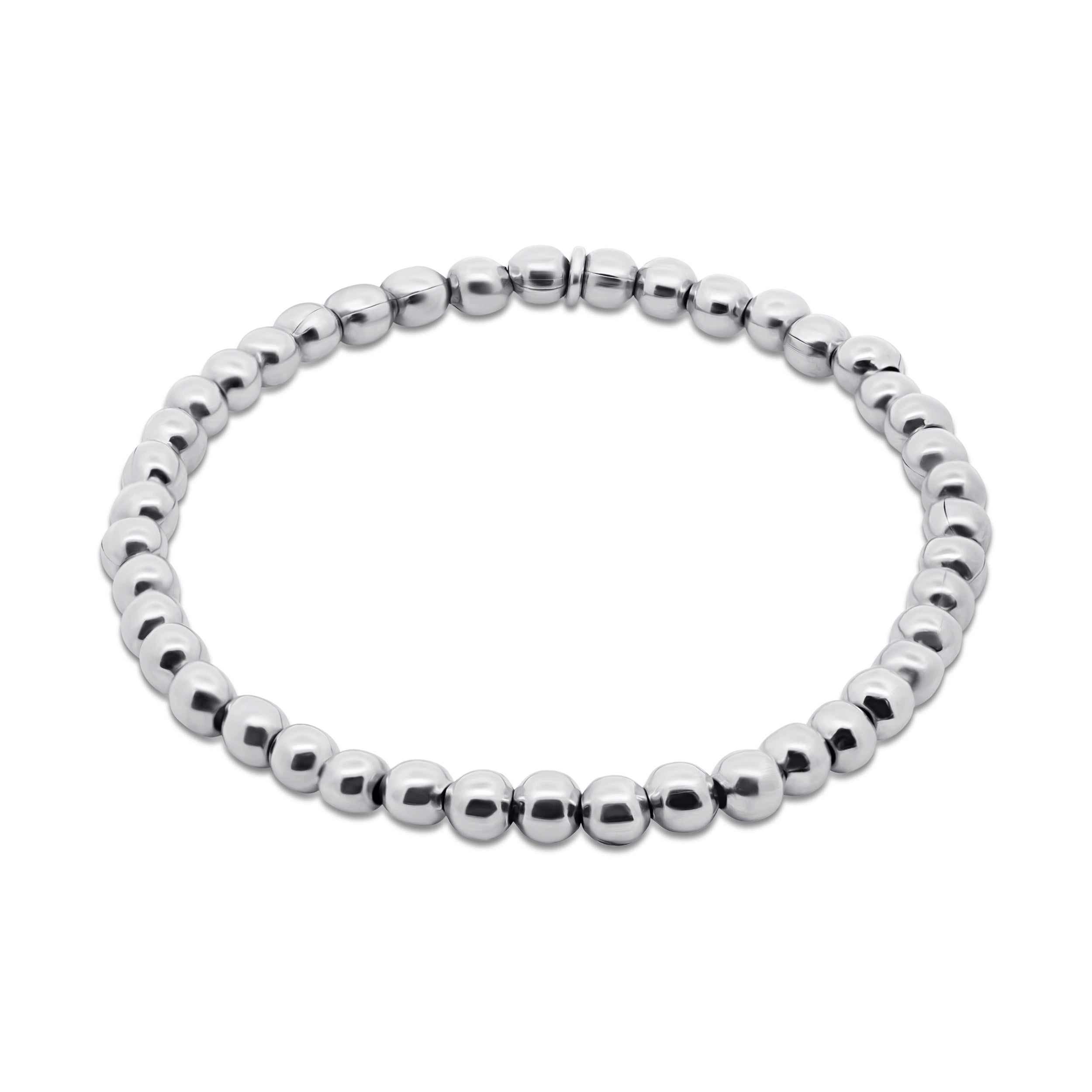 Round Steel Bead Bracelet