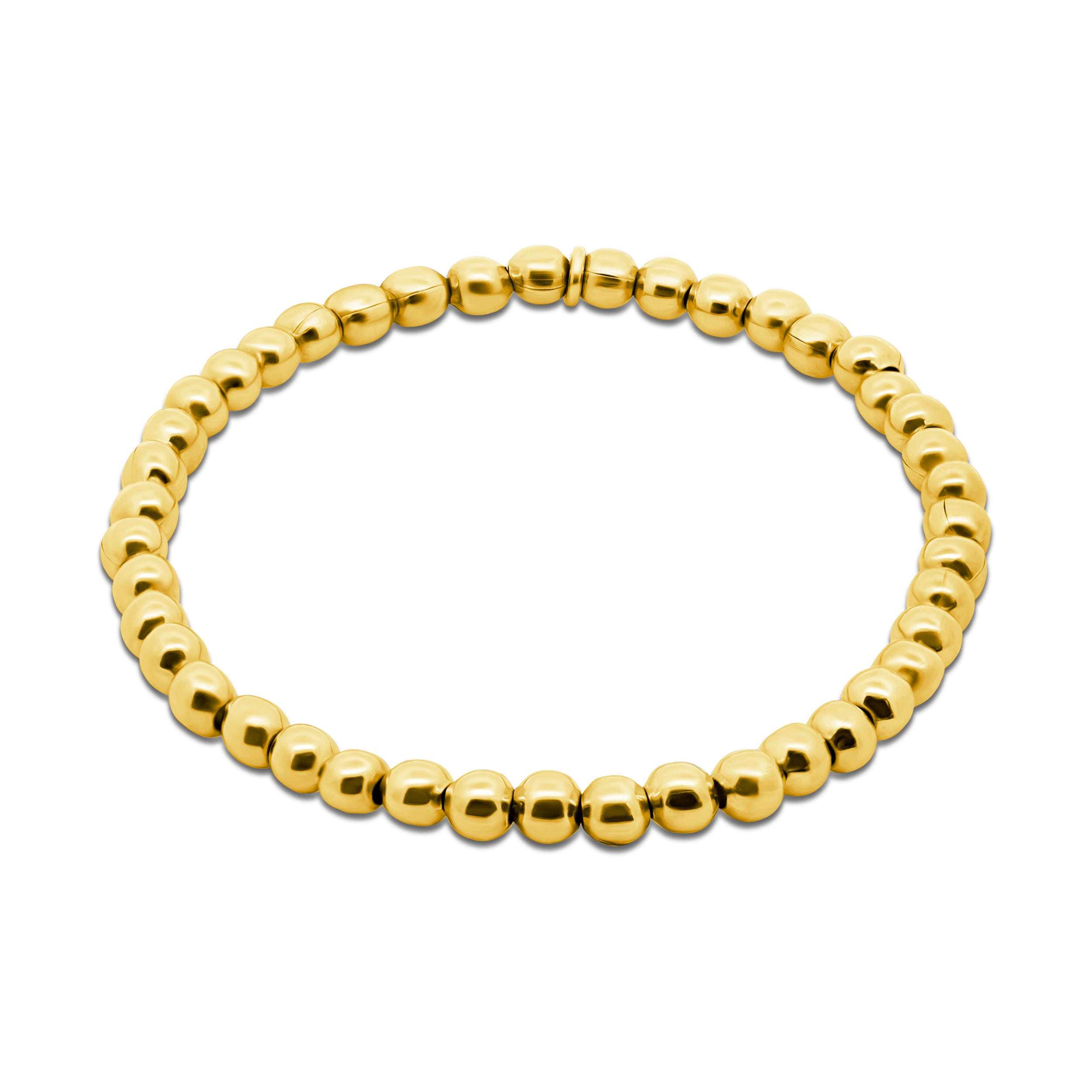 Round Steel Bead Bracelet