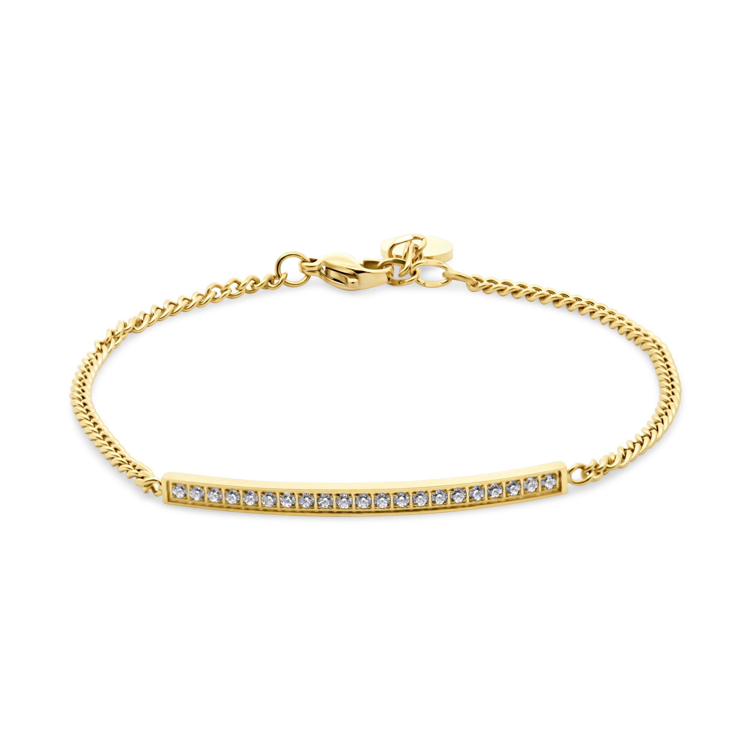 Armband met zirkonia staafje