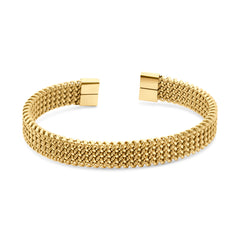 Flat Braided Open Bangle