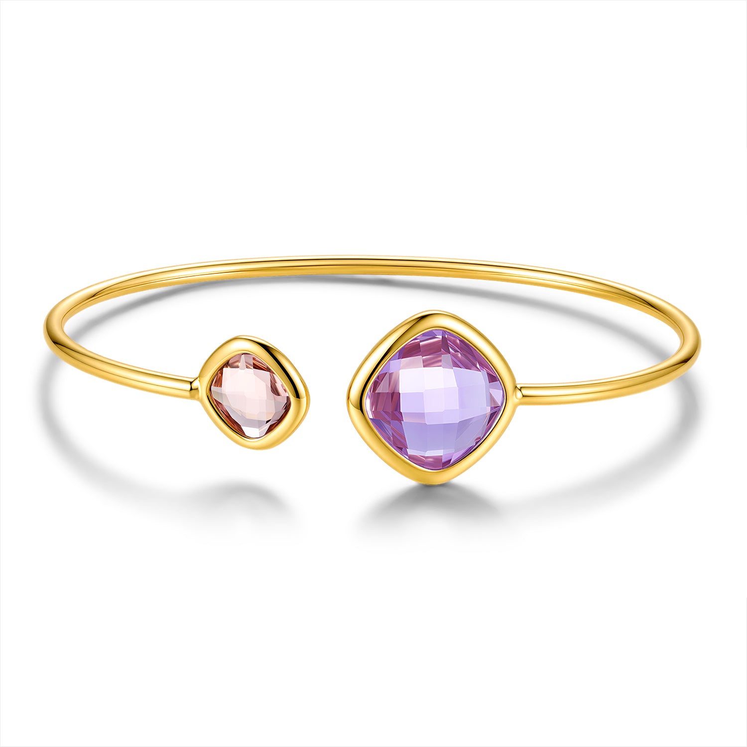 Armband met blauwe glazen steentjes