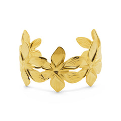 Floral Open Bangle