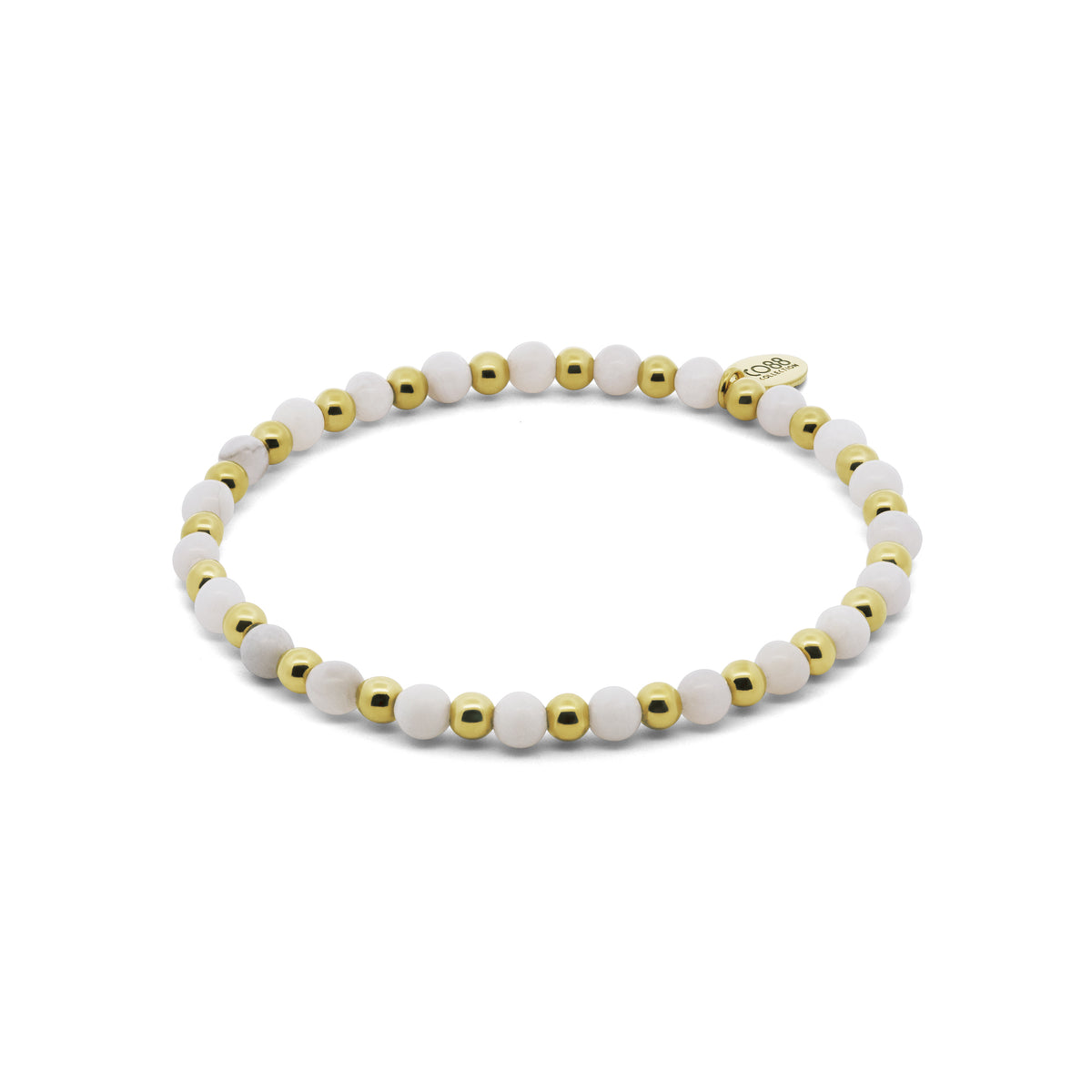 Kralenarmband met perzikkleurige aventurijnkralen