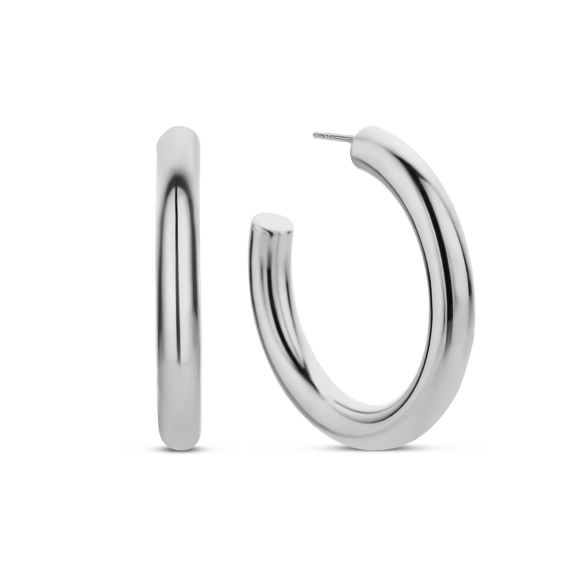 Chunky Open Hoop Earrings