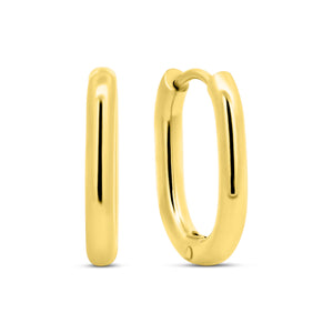 Oval Hoop Earrings