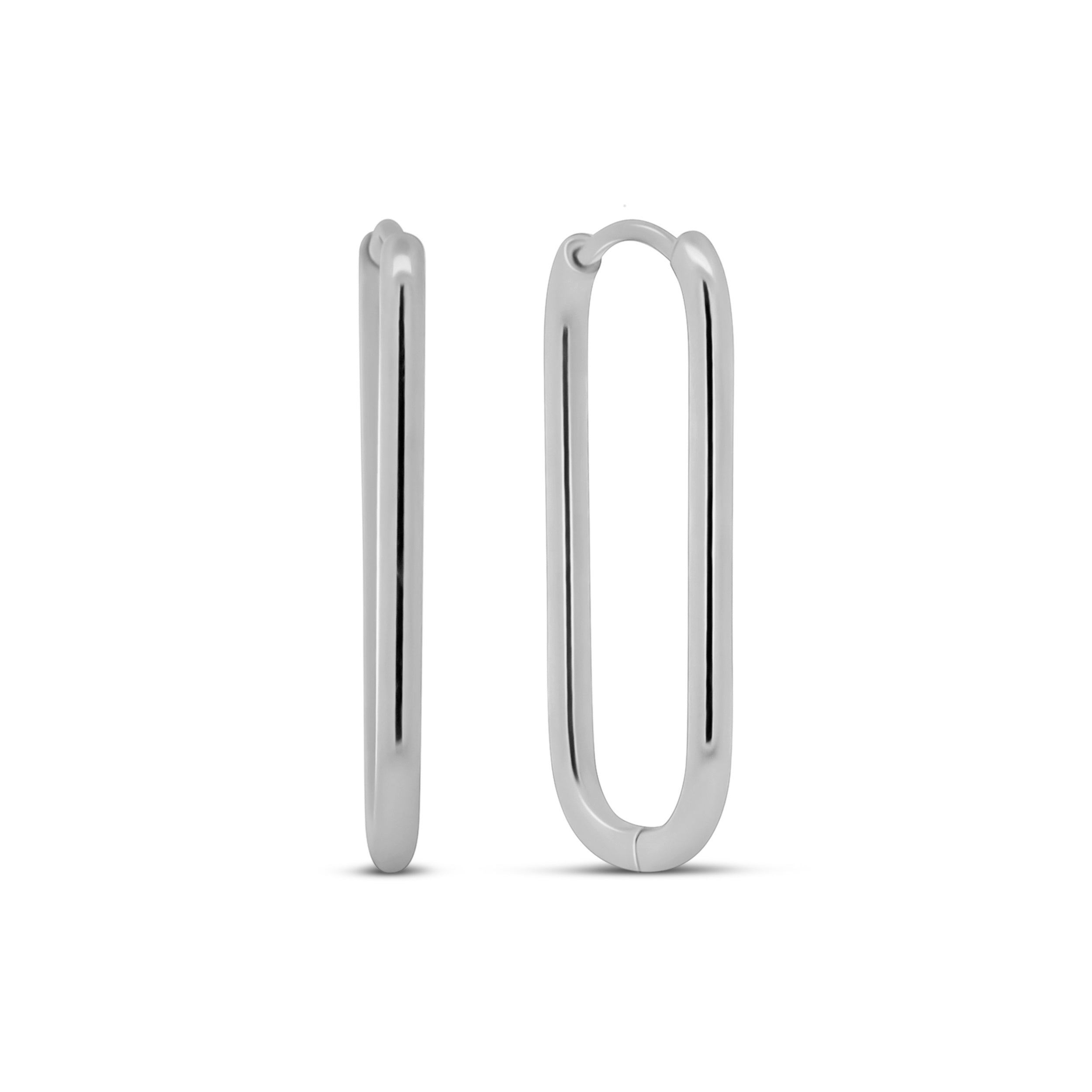 Oval Hoop Earrings