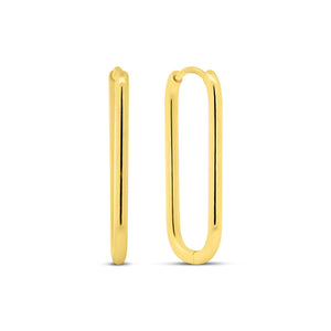 Oval Hoop Earrings