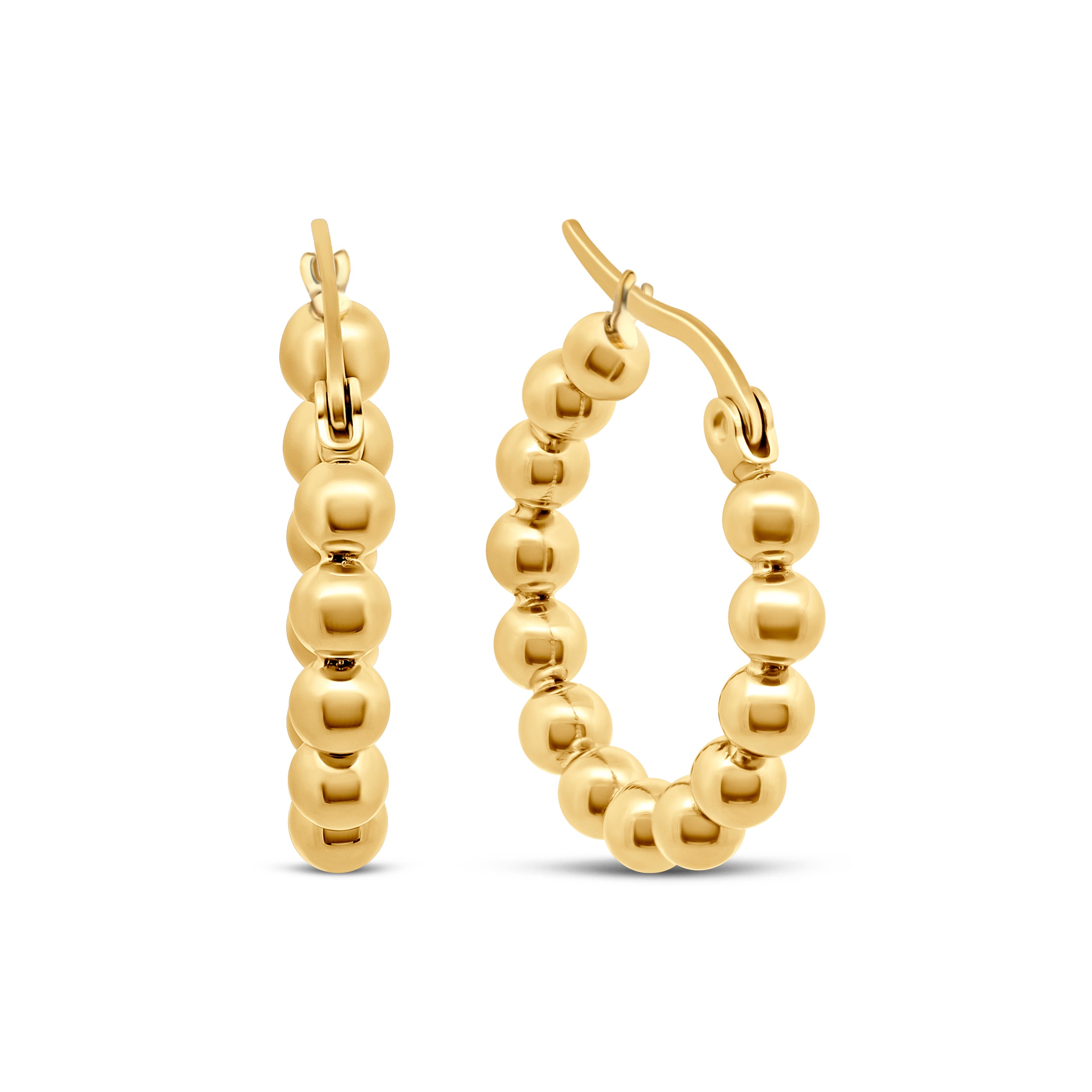 Beaded Hoop Earrings