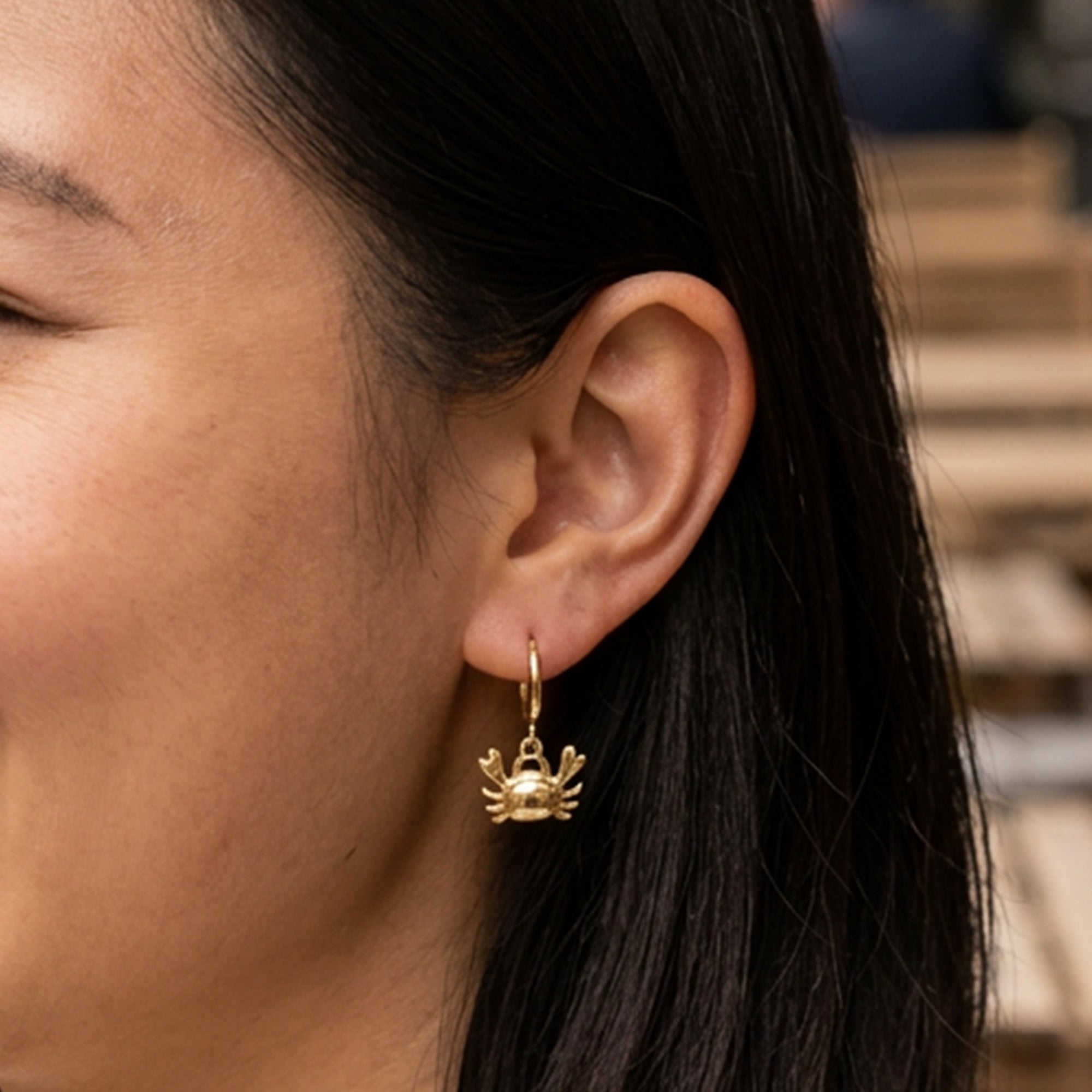 Ocean Crab Earrings