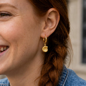 Ocean Spiral Shell Earrings