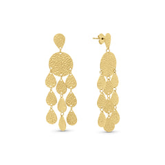 Water Drop 3 String Stud Earrings